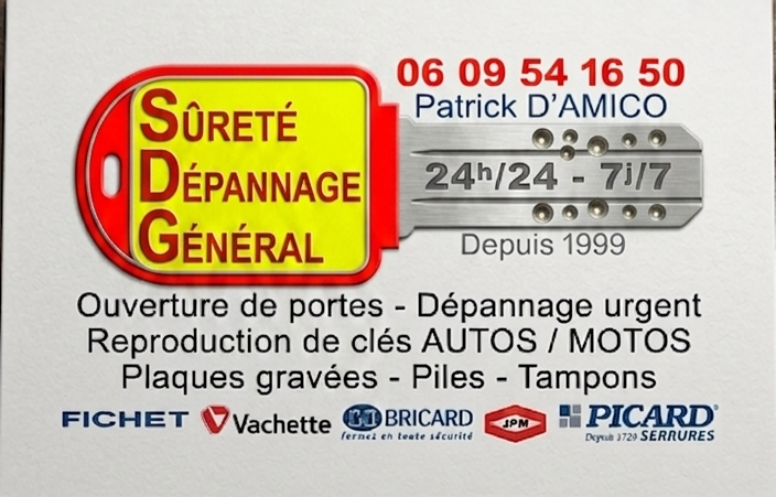 Logo SDG D'Amico Serrurier Ajaccio